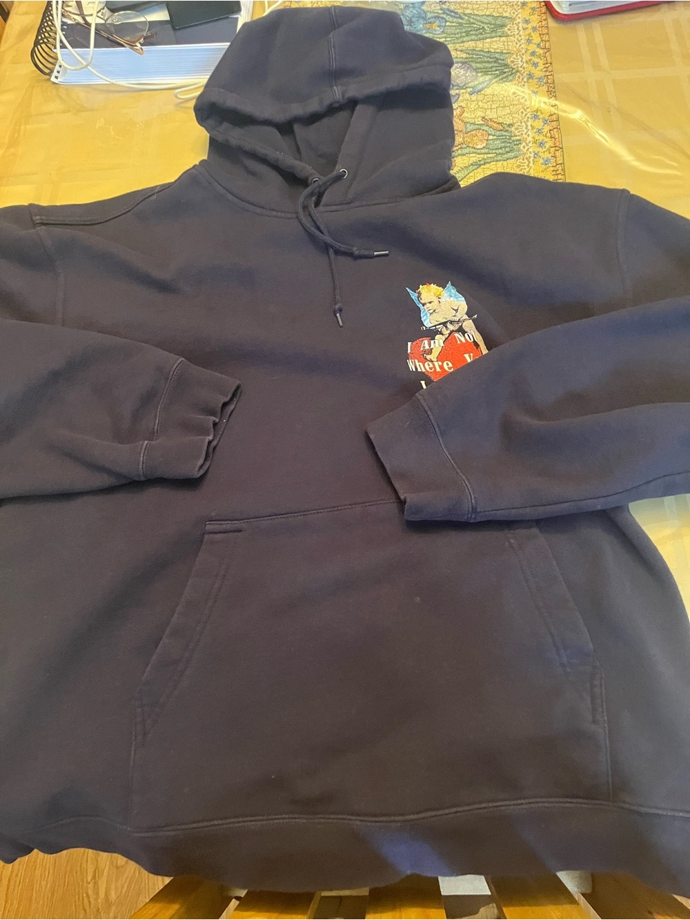 Boys Lie Hoodie Men's Sz XL “I Am Not Where You Left Me”